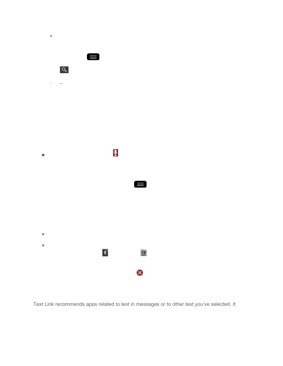 Phone and web search using voice command, Using clip tray, Text link | LG LGLS995 User Manual | Page 51 / 218