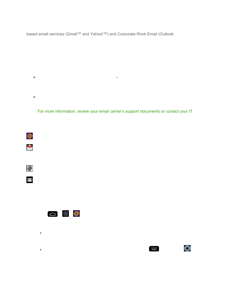 Add an email account (pop3 or imap) | LG LGLS995 User Manual | Page 90 / 218