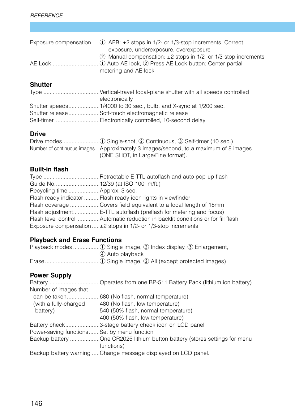 Canon EOS D30 User Manual | Page 146 / 152