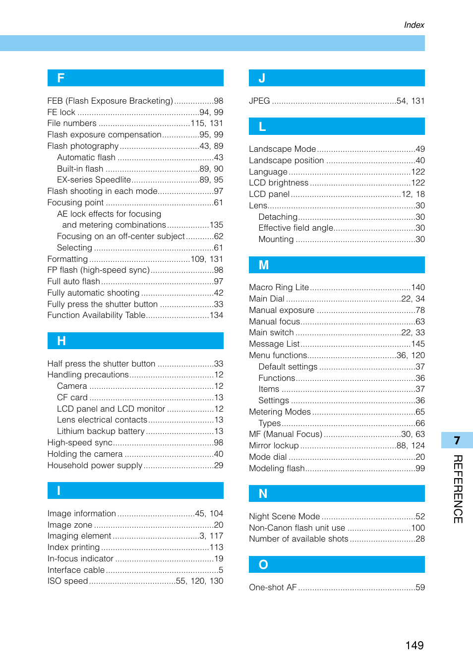 Canon EOS D30 User Manual | Page 149 / 152