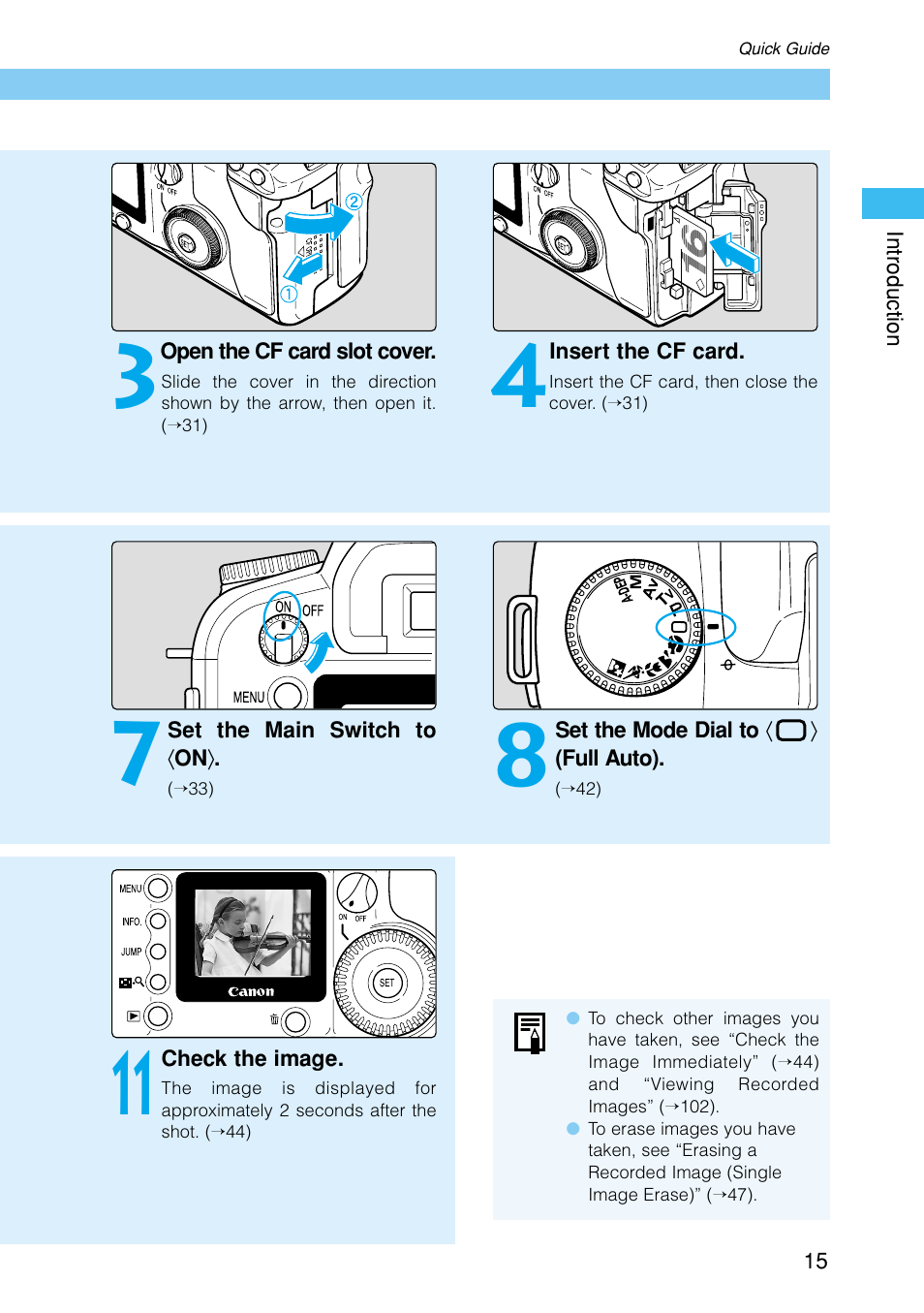 Canon EOS D30 User Manual | Page 15 / 152
