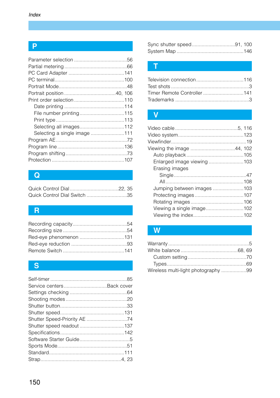 Canon EOS D30 User Manual | Page 150 / 152