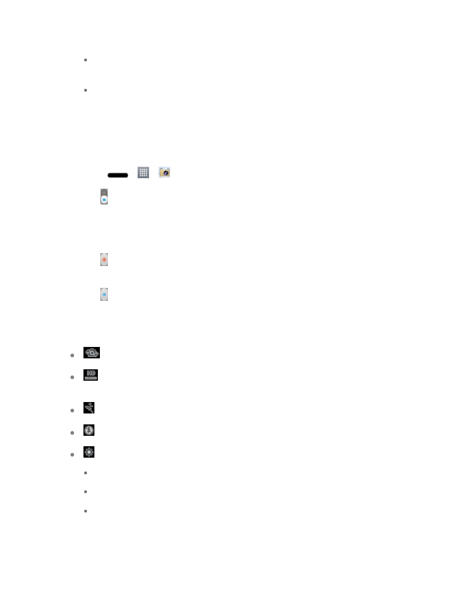 Record videos, Video settings | LG LS720 User Manual | Page 131 / 192