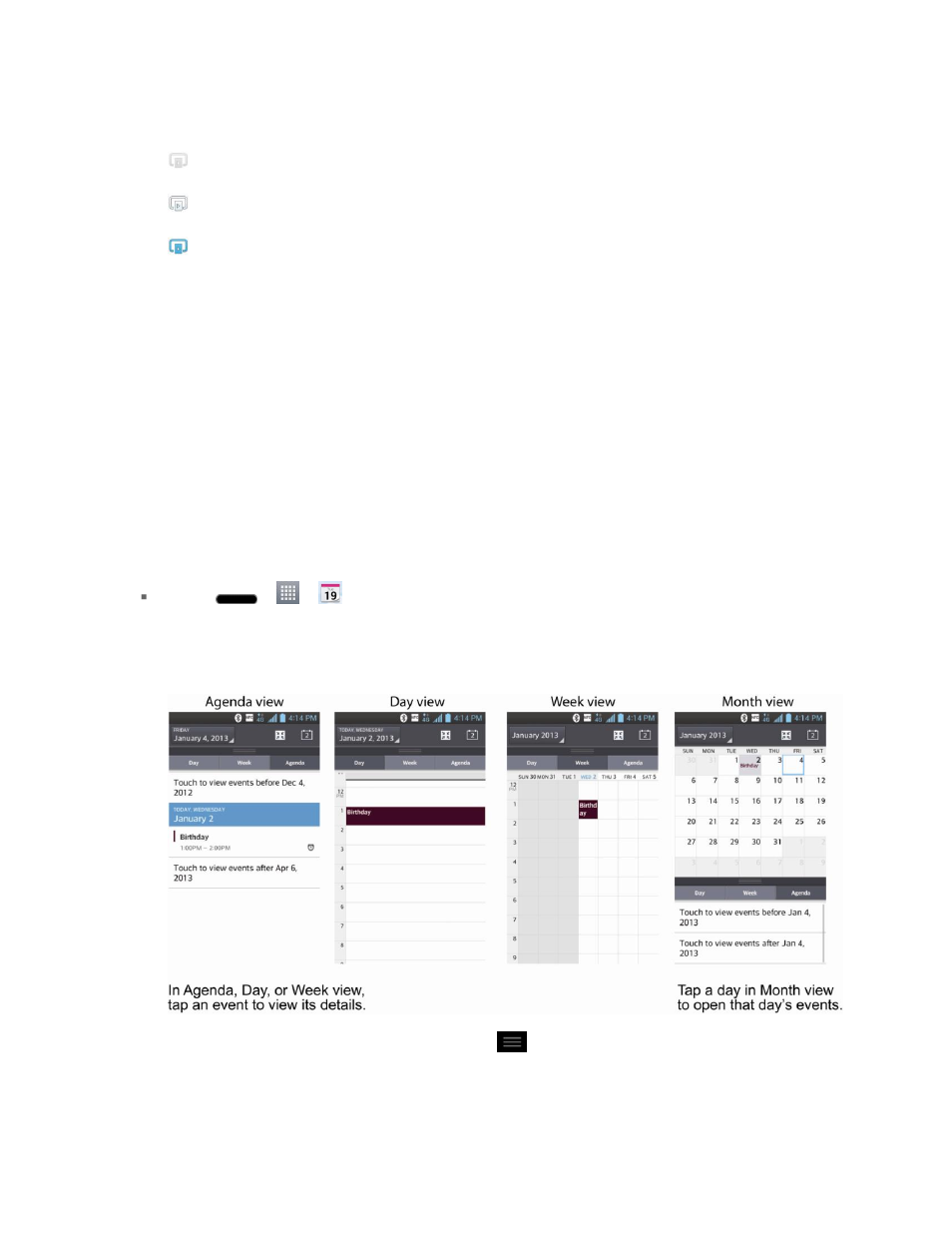 Calendar | LG LS720 User Manual | Page 142 / 192