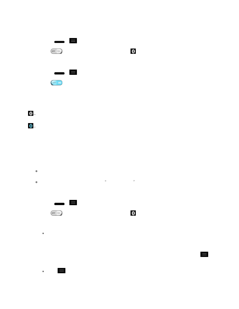 Bluetooth settings menu | LG LS720 User Manual | Page 154 / 192