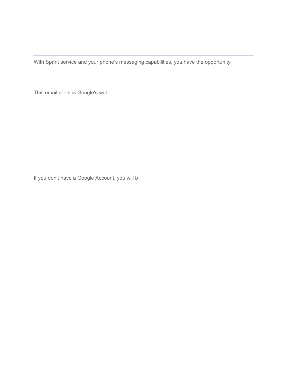 Accounts and messaging, Gmail, Create a google account | Sign into your google account | LG LS720 User Manual | Page 80 / 192