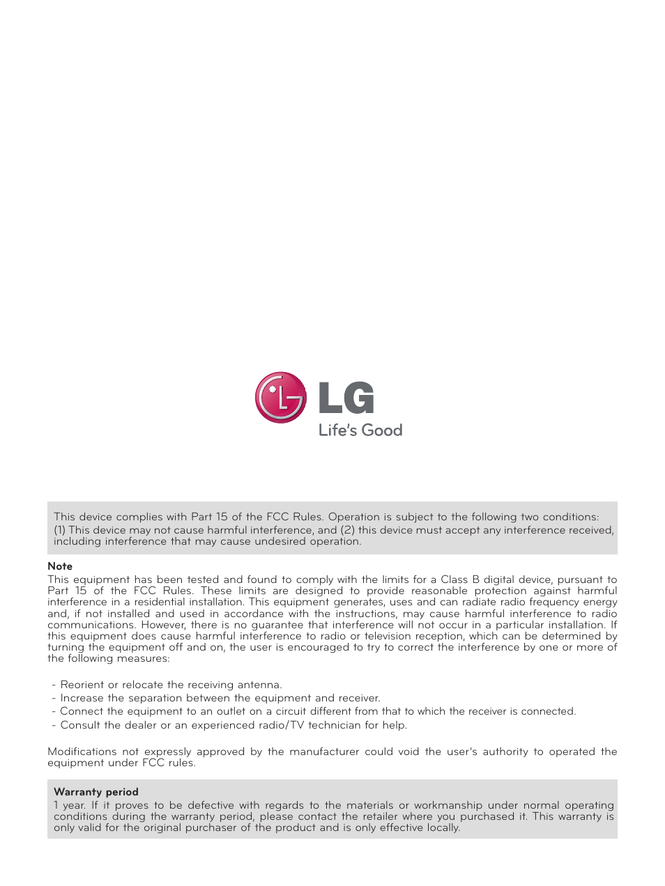 LG AN-VC200 User Manual | Page 13 / 13