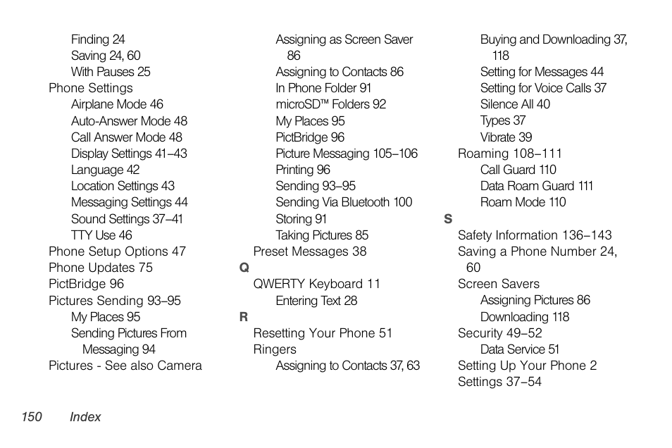 LG LGLX610 User Manual | Page 162 / 164