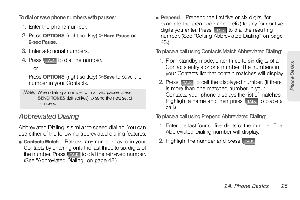 Abbreviated dialing | LG LGLX610 User Manual | Page 37 / 164