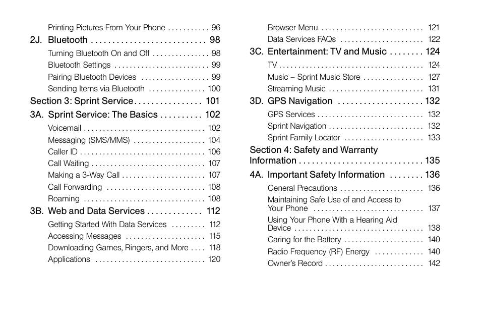 LG LGLX610 User Manual | Page 7 / 164