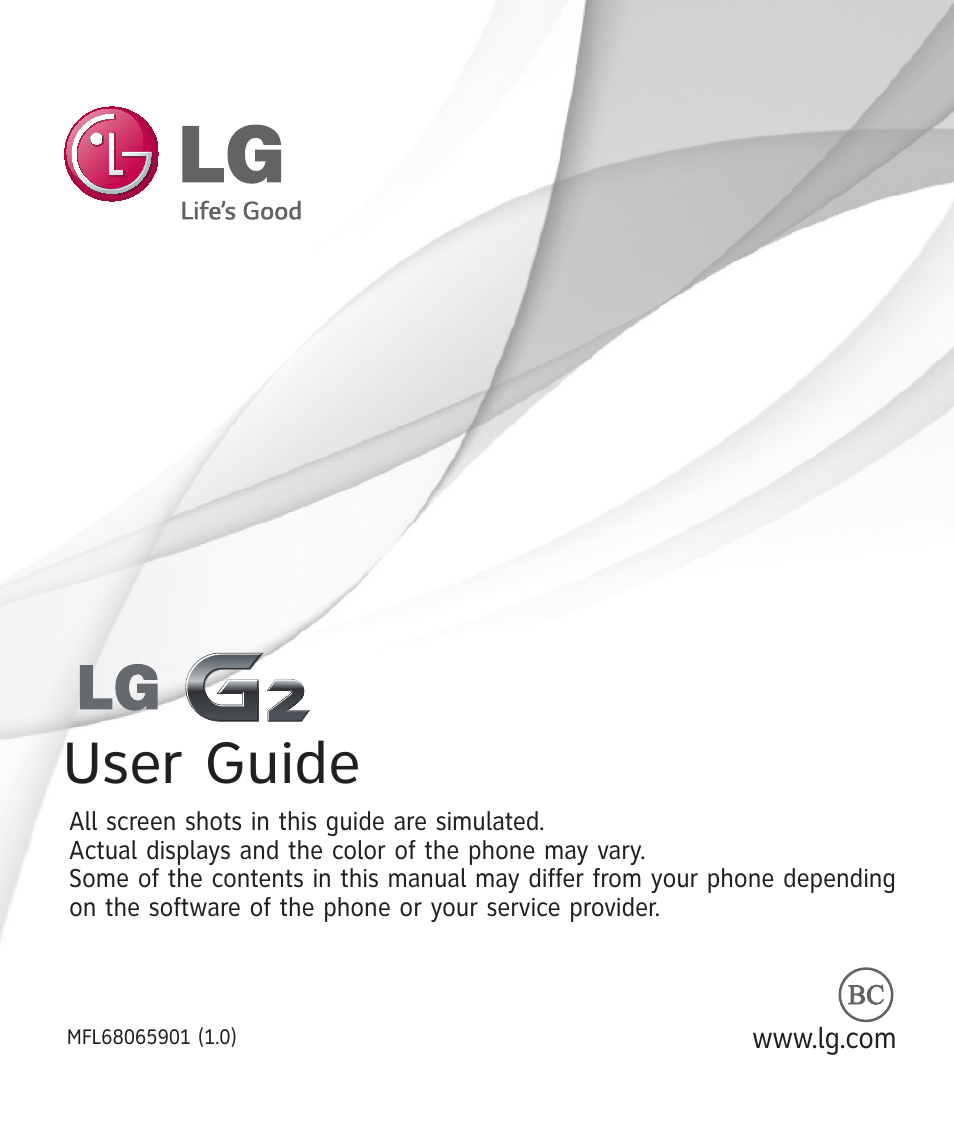 LG D800 User Manual | 133 pages