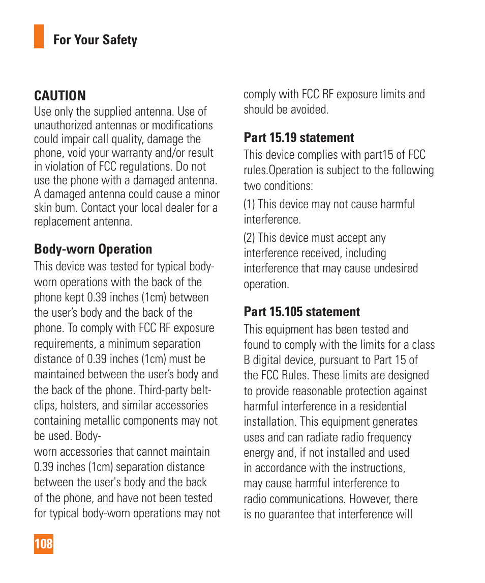 LG D800 User Manual | Page 108 / 133