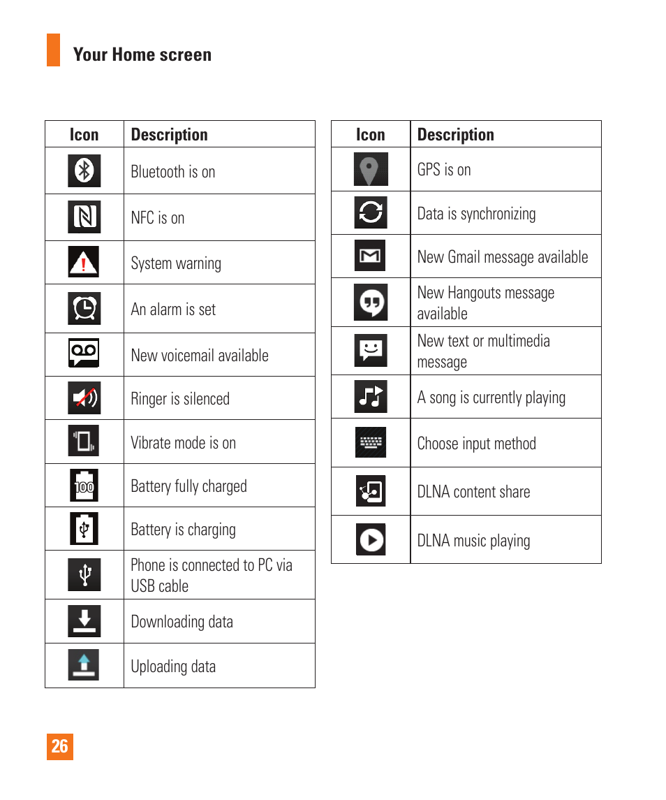 LG D800 User Manual | Page 26 / 133