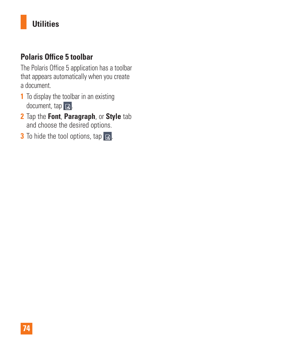 LG D800 User Manual | Page 74 / 133
