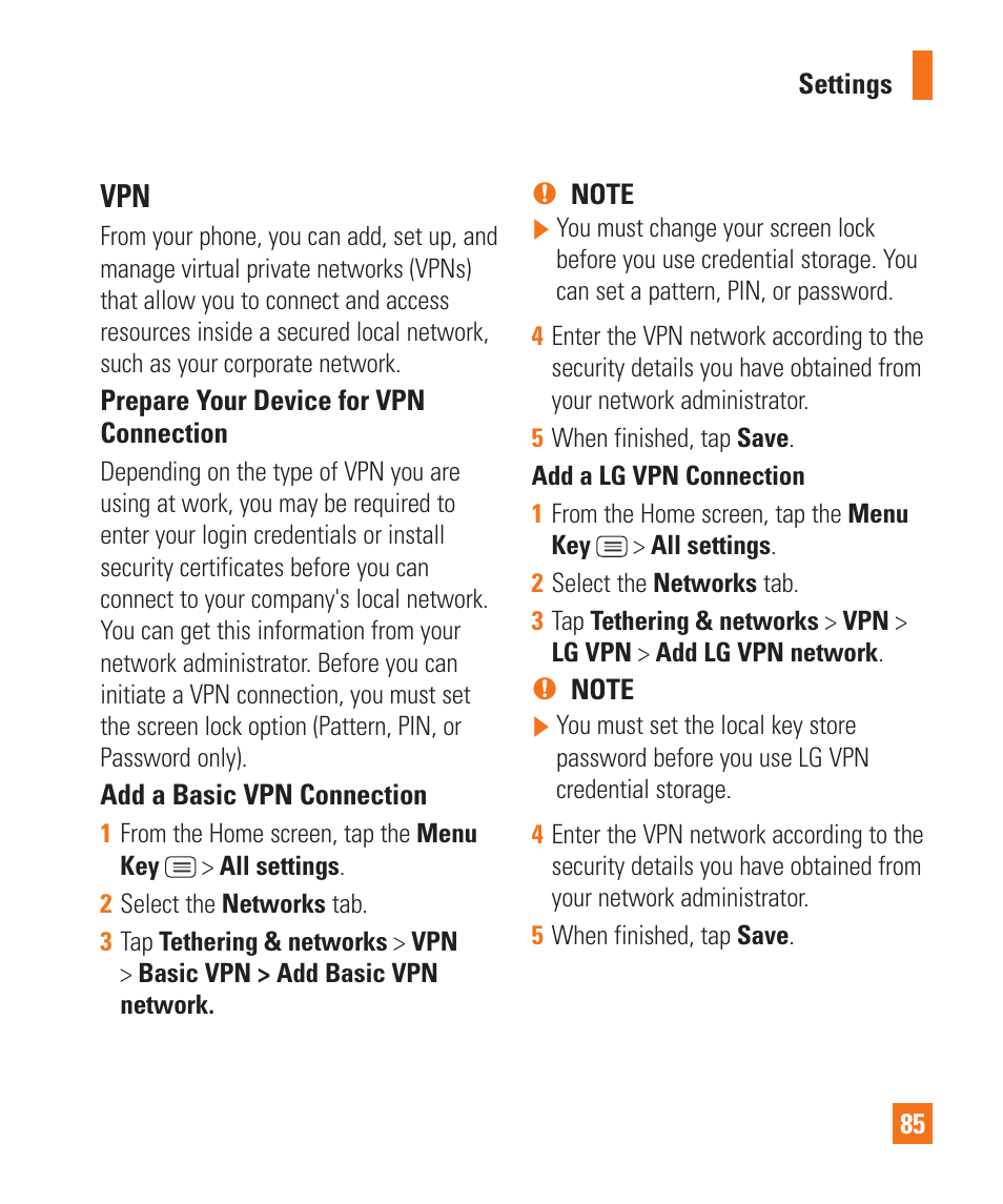 LG D800 User Manual | Page 85 / 133