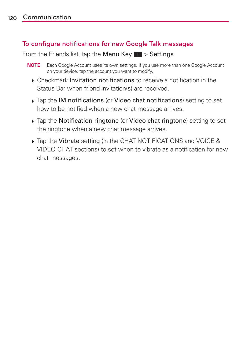 LG VS950 User Manual | Page 122 / 209