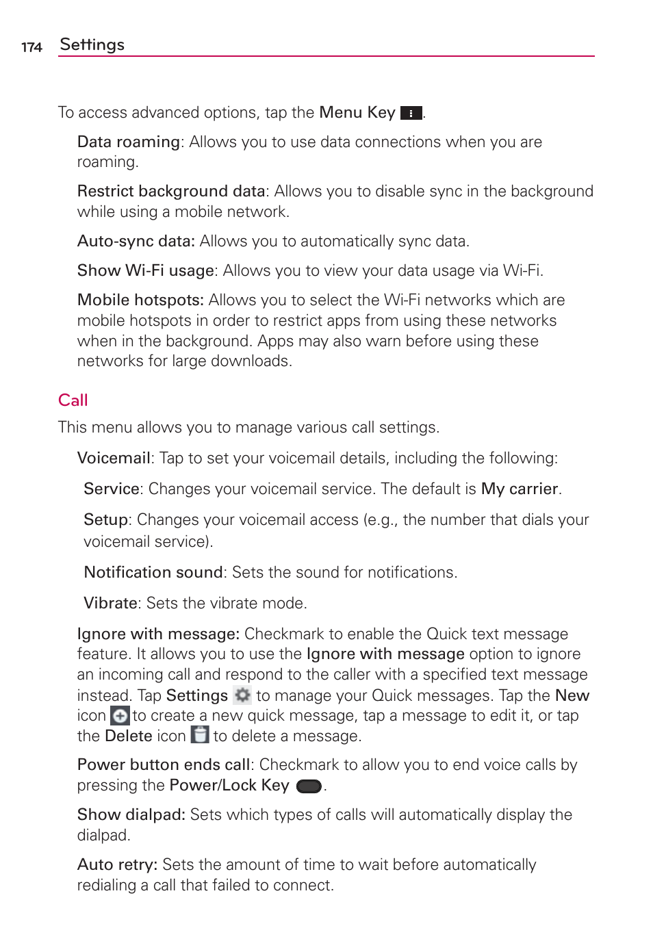 LG VS950 User Manual | Page 176 / 209