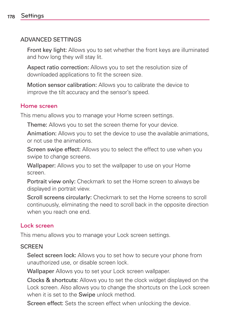 LG VS950 User Manual | Page 180 / 209