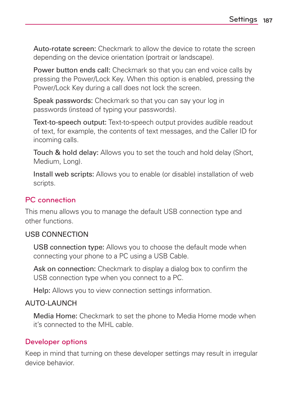 LG VS950 User Manual | Page 189 / 209