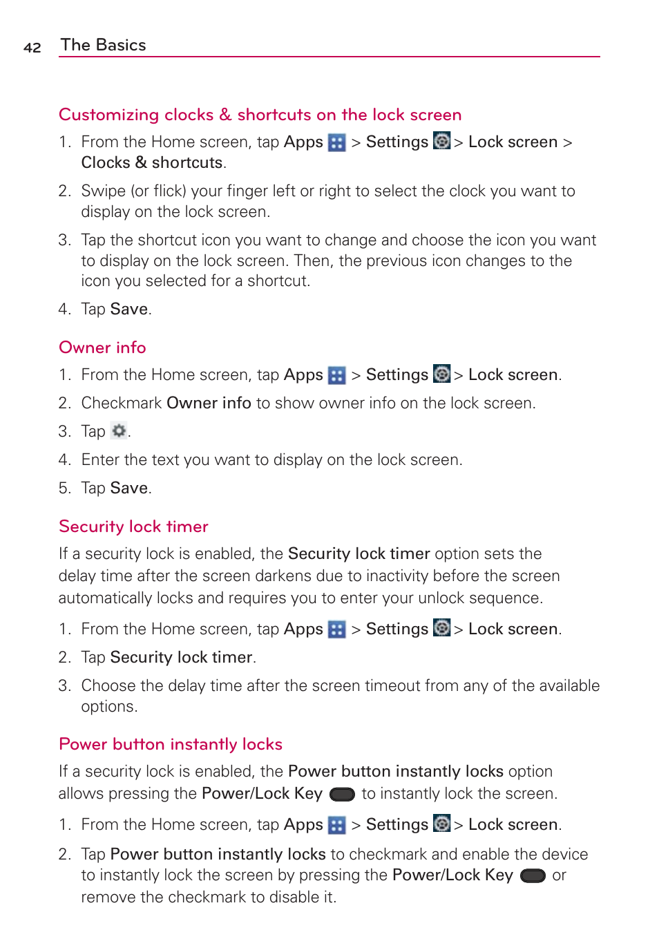 LG VS950 User Manual | Page 44 / 209