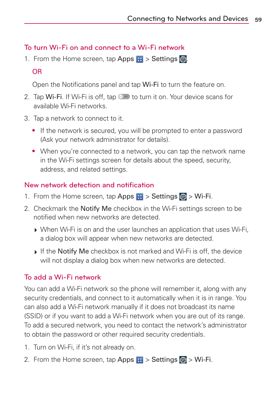 LG VS950 User Manual | Page 61 / 209