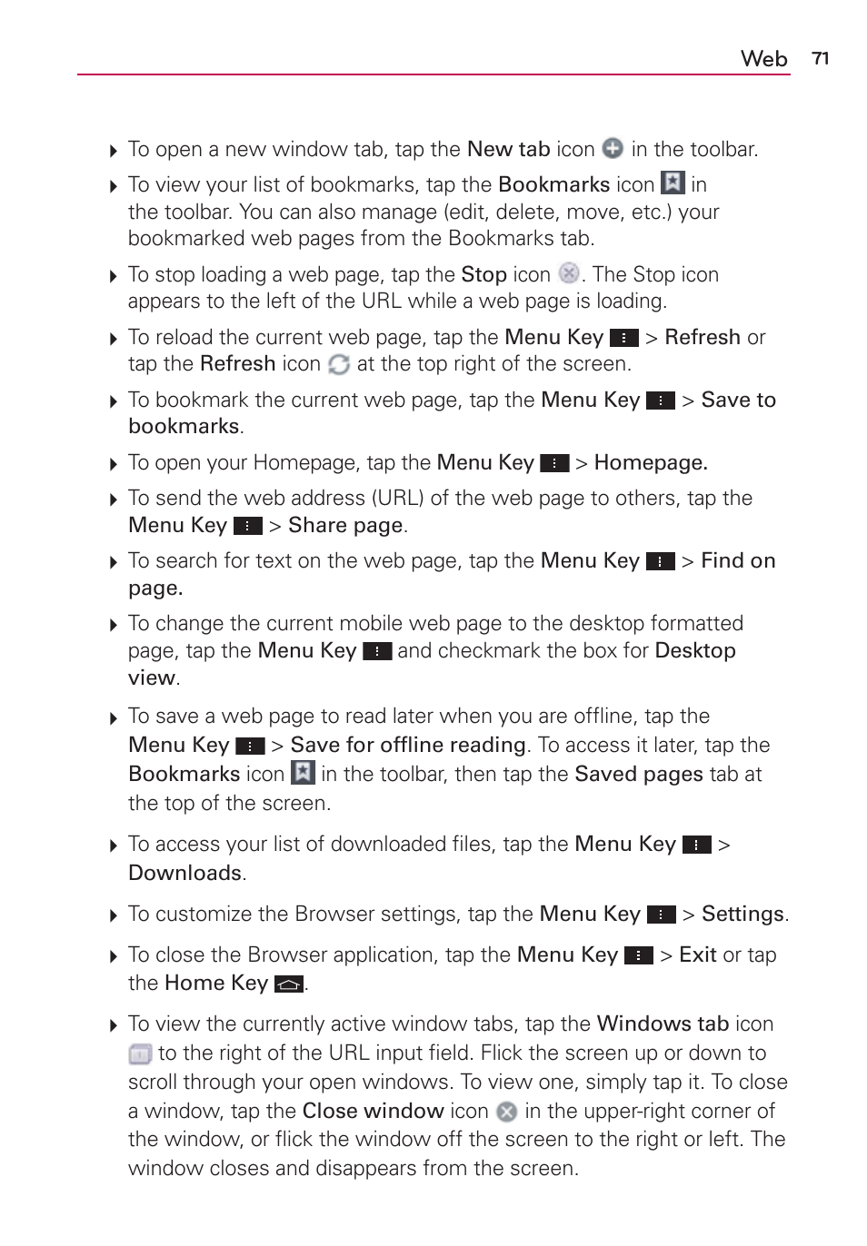 LG VS950 User Manual | Page 73 / 209