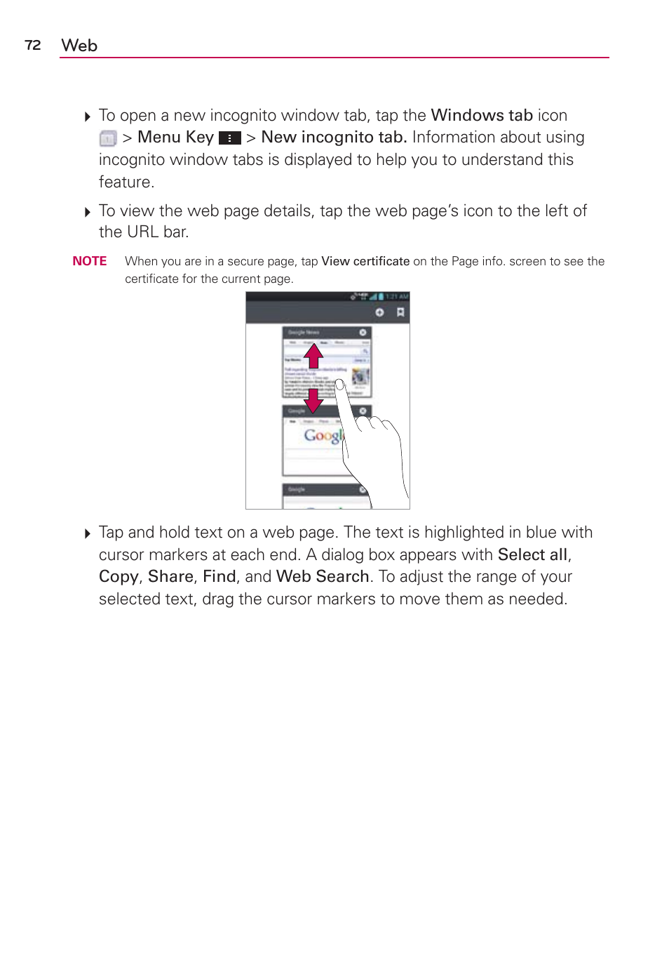 LG VS950 User Manual | Page 74 / 209