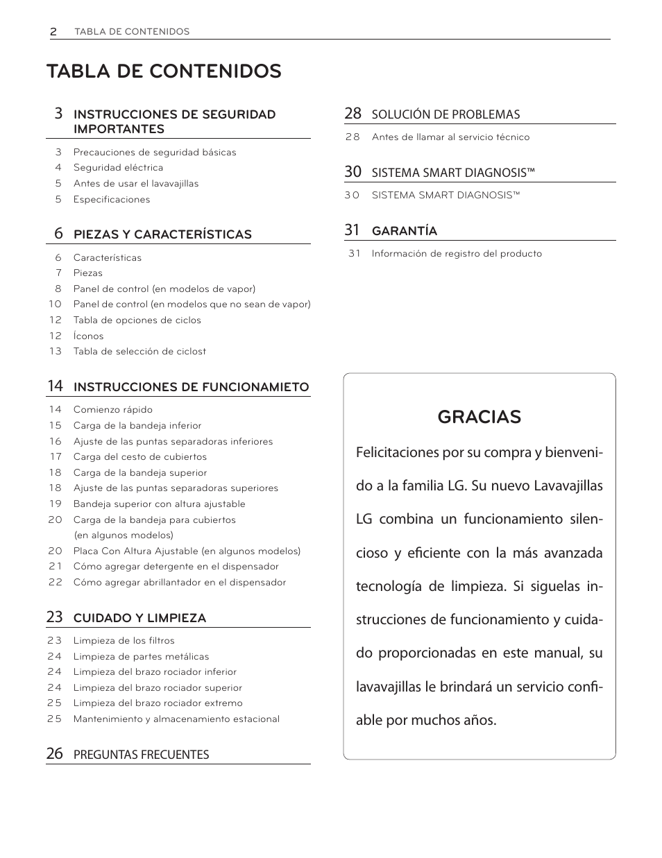 LG LDF7774WW User Manual | Page 34 / 100