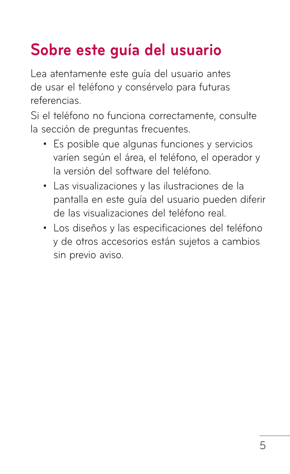 Sobre este guía del usuario | LG LGE739BK User Manual | Page 153 / 312