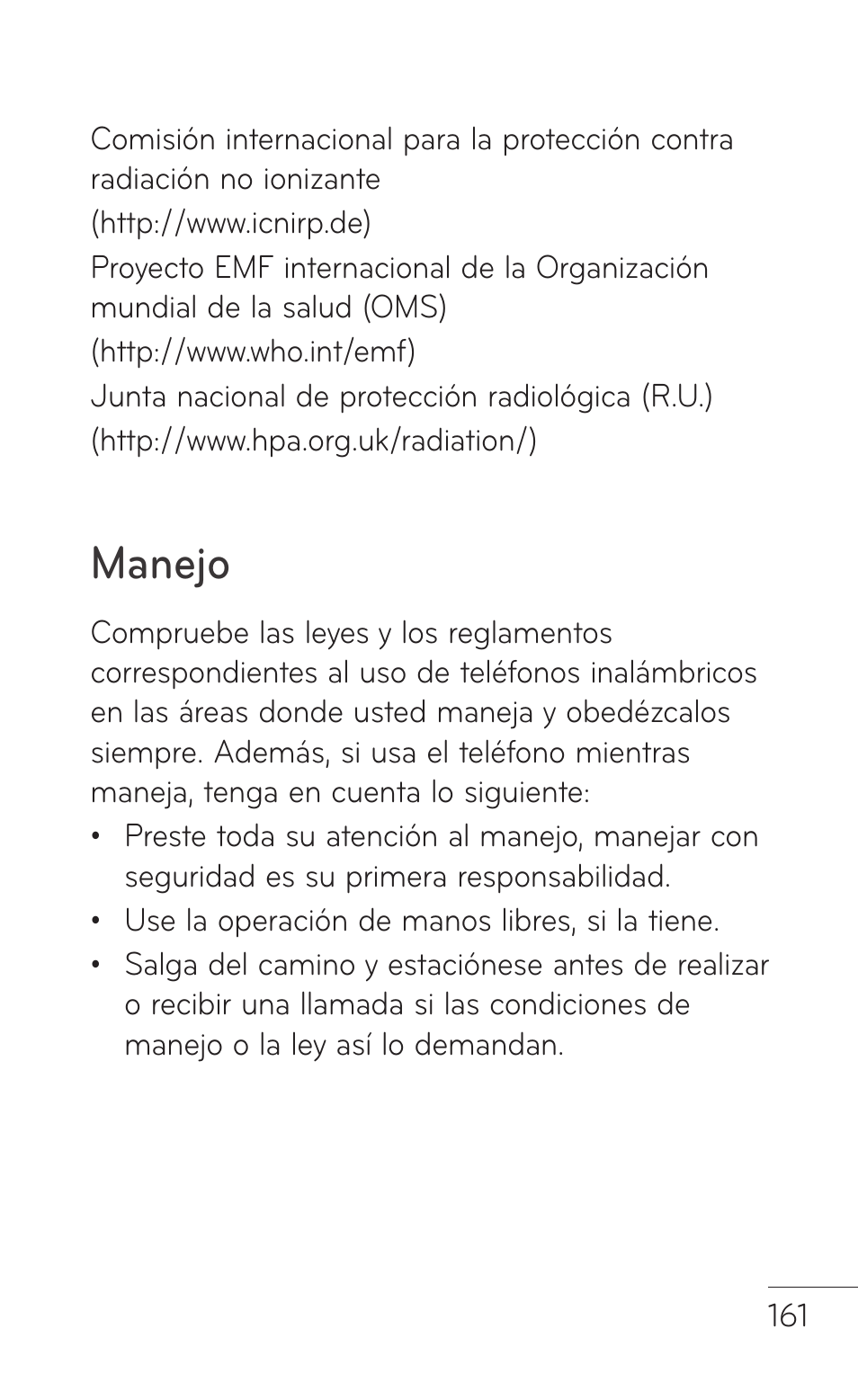 Manejo | LG LGE739BK User Manual | Page 309 / 312