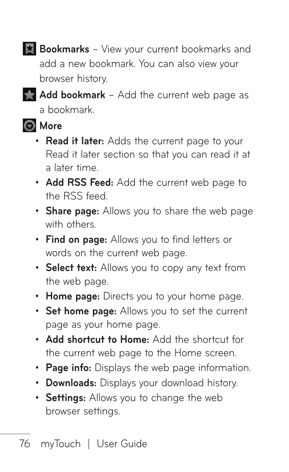 LG LGE739BK User Manual | Page 76 / 312