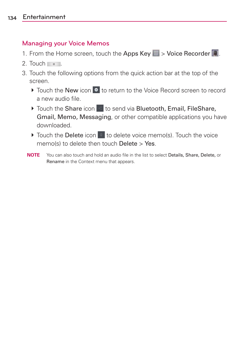 LG LGMS870 User Manual | Page 136 / 210