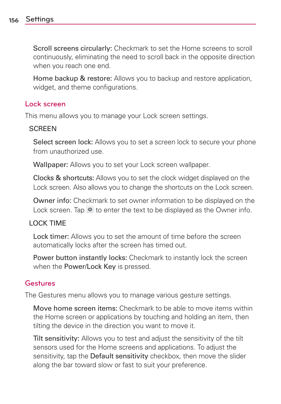 LG LGMS870 User Manual | Page 158 / 210