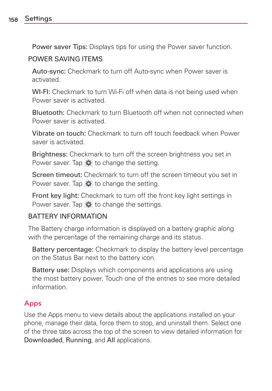 LG LGMS870 User Manual | Page 160 / 210