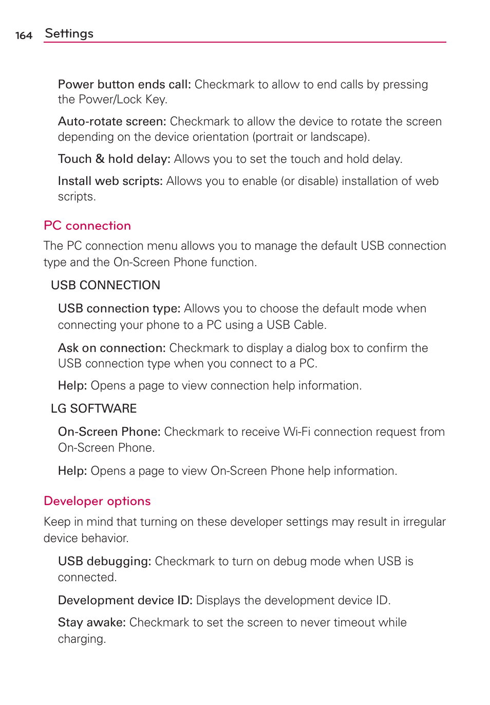 LG LGMS870 User Manual | Page 166 / 210