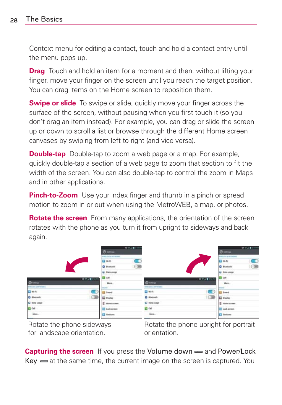 LG LGMS870 User Manual | Page 30 / 210