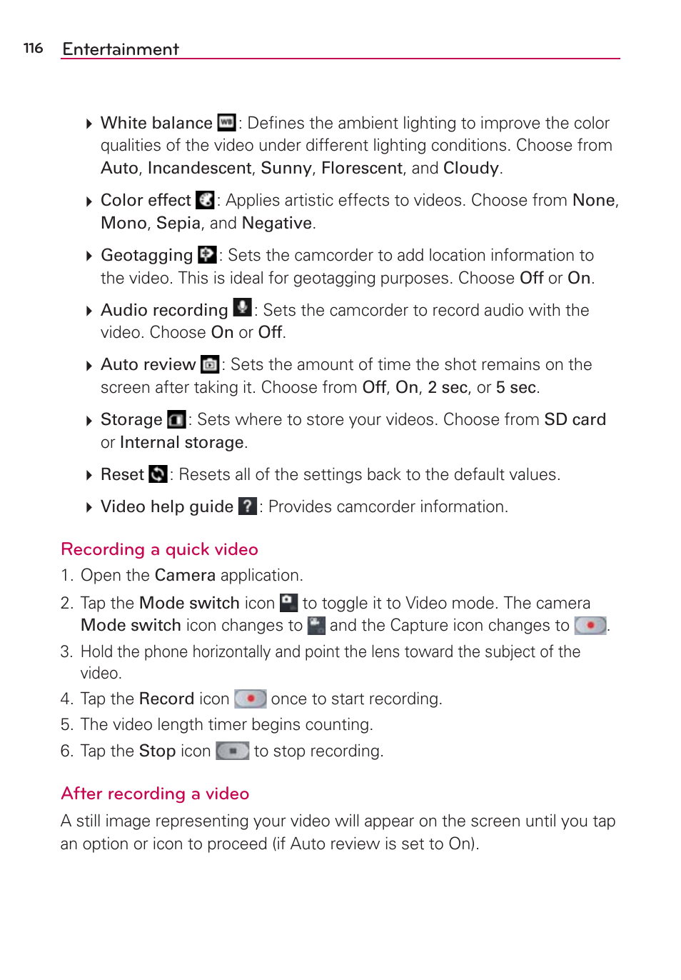 LG LGVS870 User Manual | Page 118 / 223