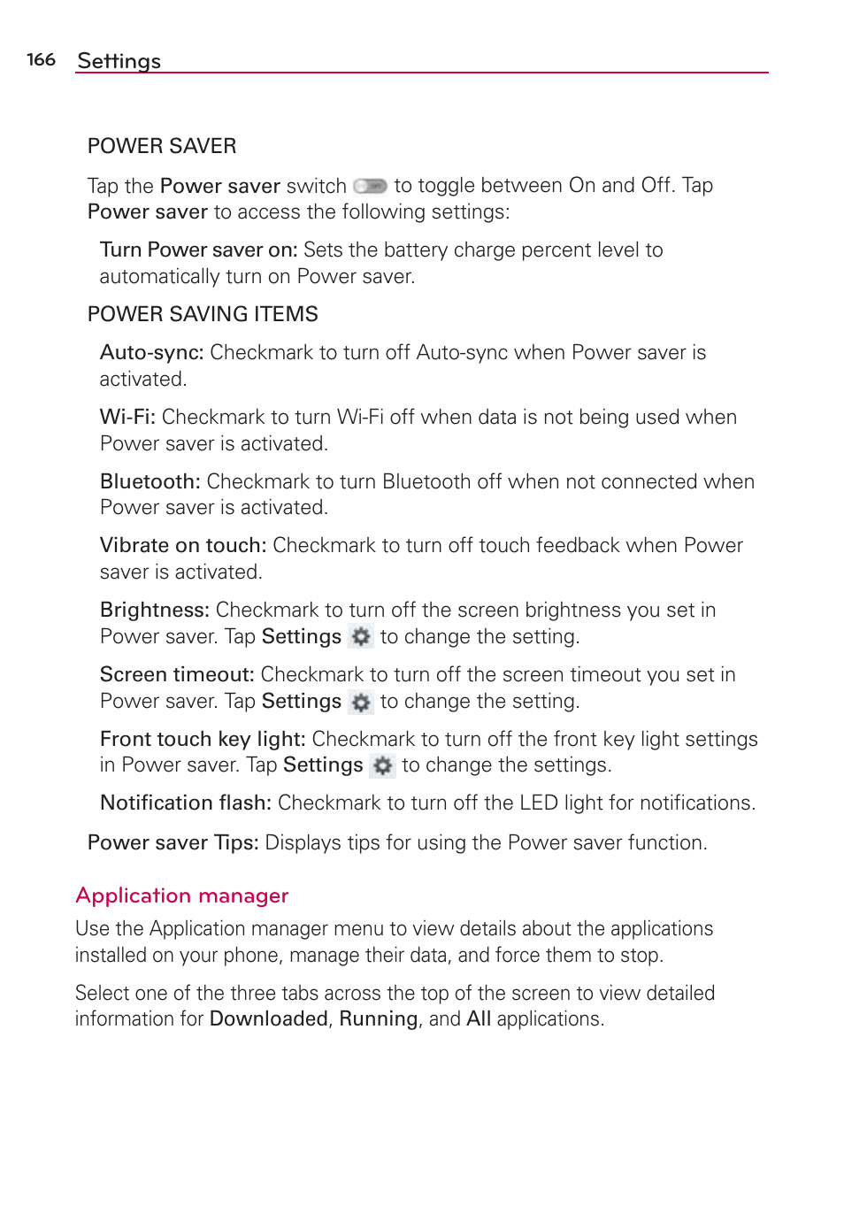 LG LGVS870 User Manual | Page 168 / 223