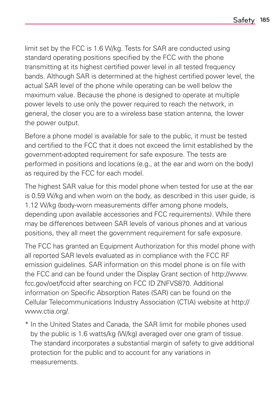 LG LGVS870 User Manual | Page 187 / 223