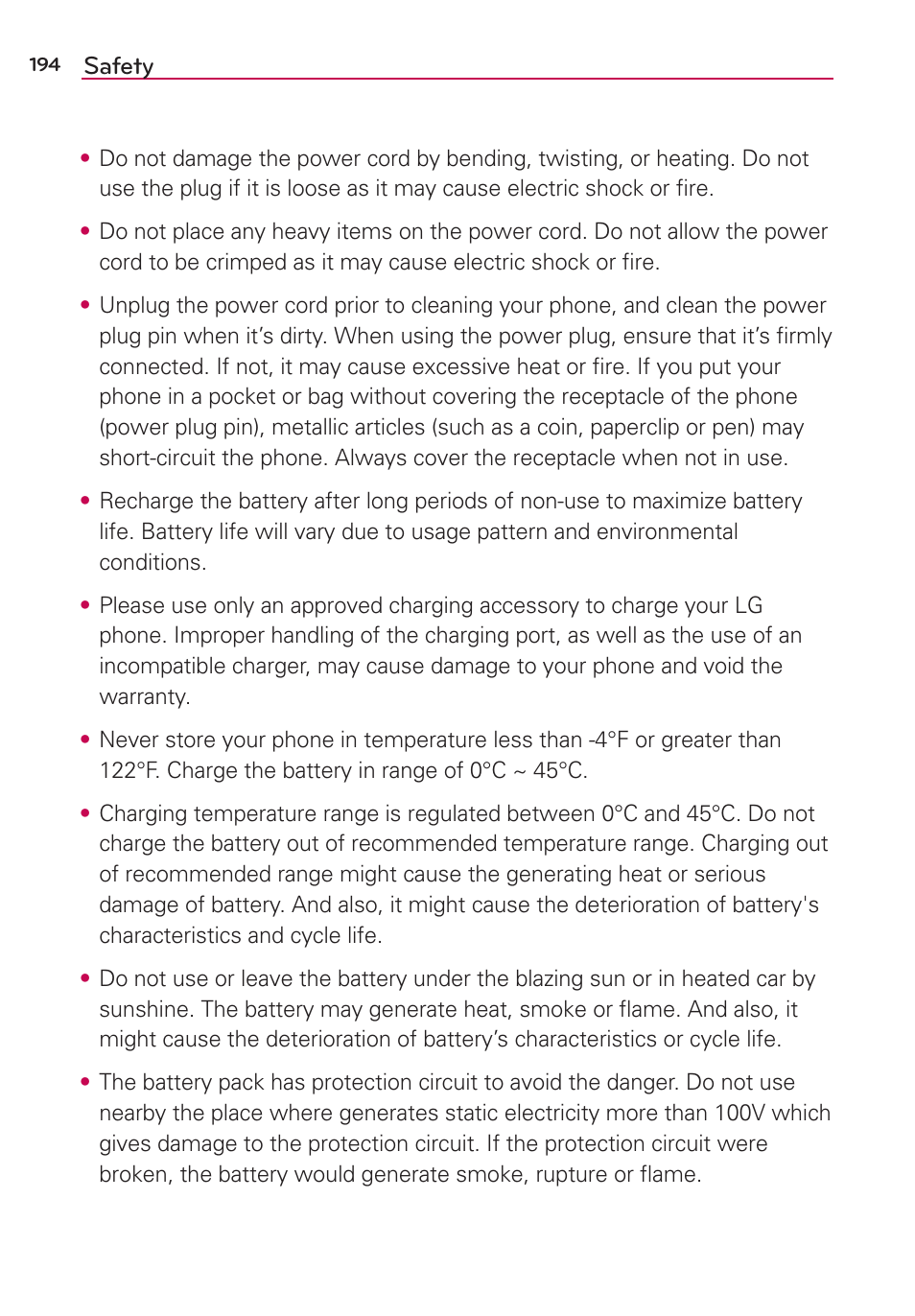 LG LGVS870 User Manual | Page 196 / 223