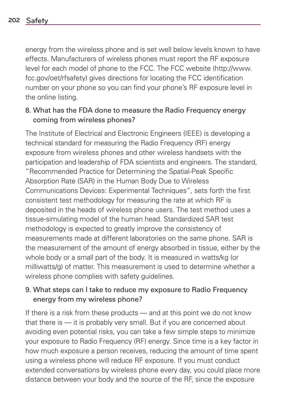 LG LGVS870 User Manual | Page 204 / 223