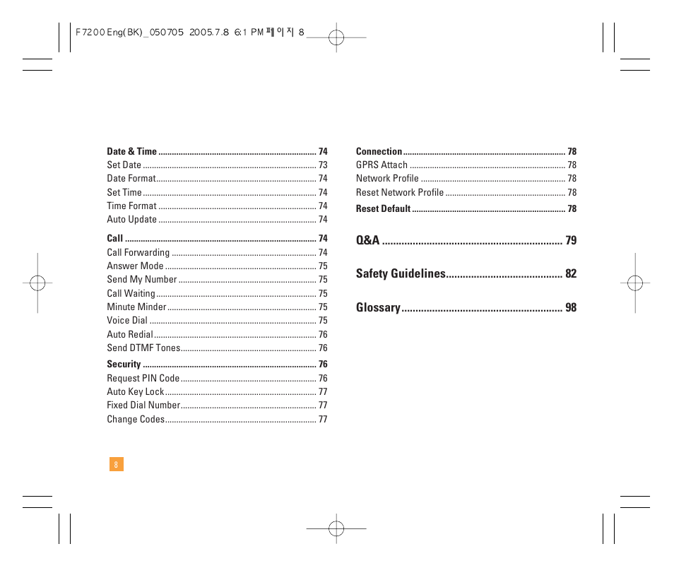 LG F7200 User Manual | Page 10 / 218