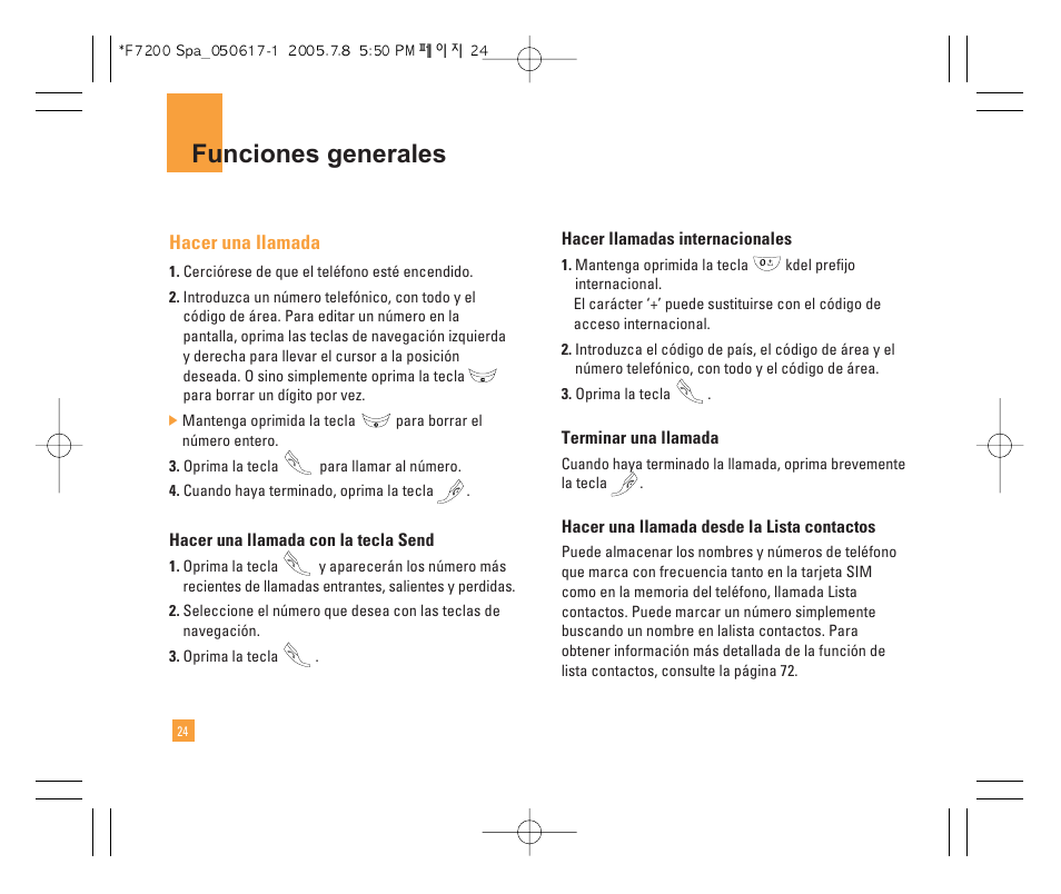 Funciones generales | LG F7200 User Manual | Page 129 / 218