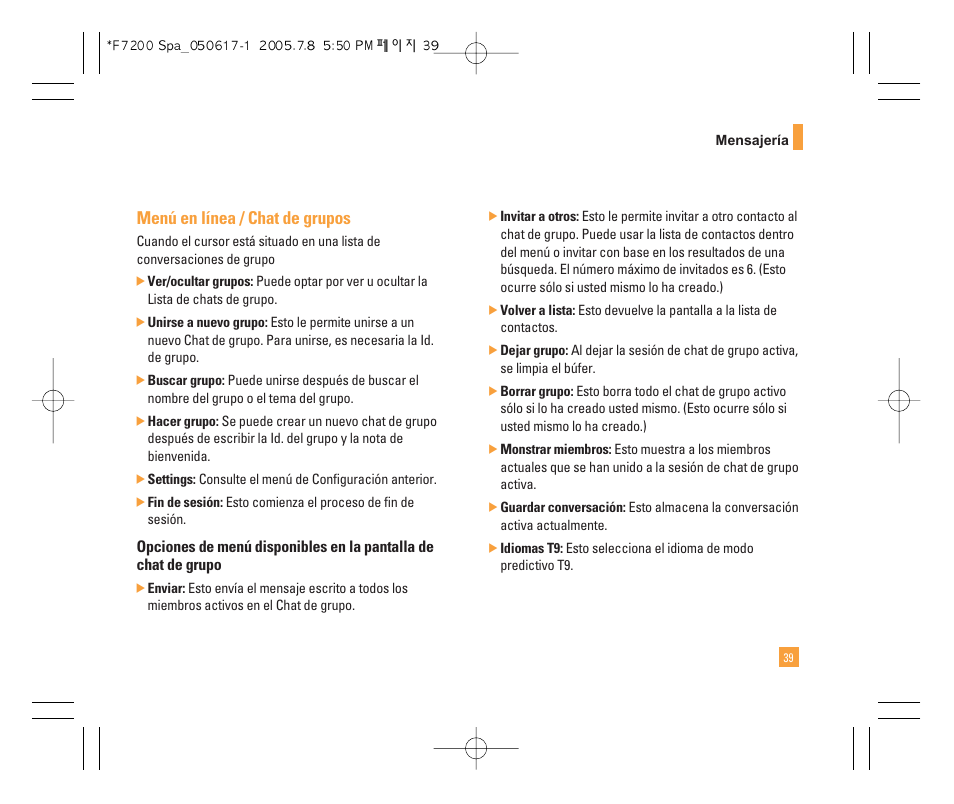 LG F7200 User Manual | Page 144 / 218