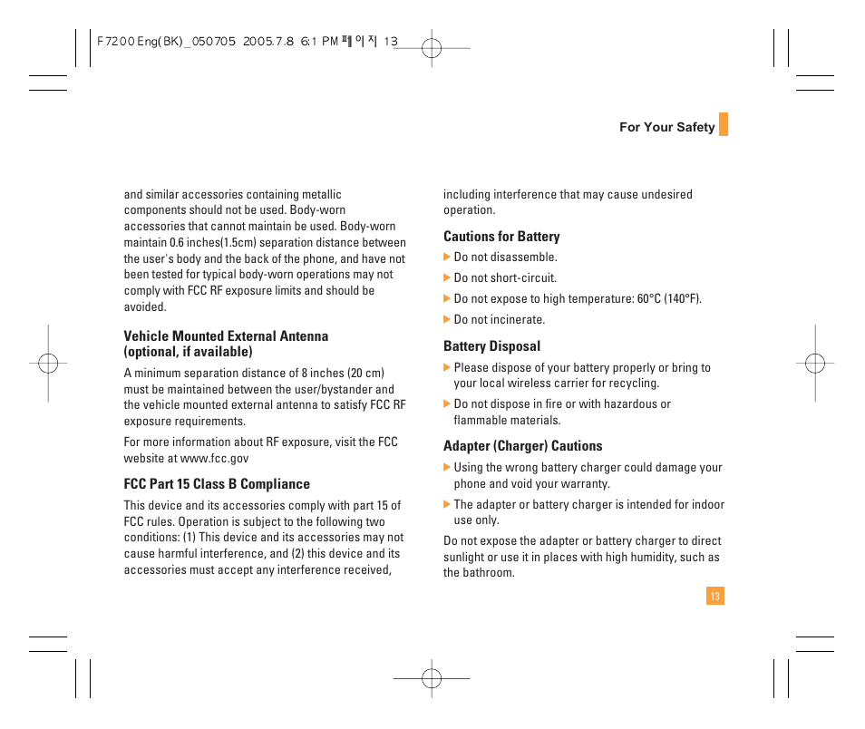 LG F7200 User Manual | Page 15 / 218