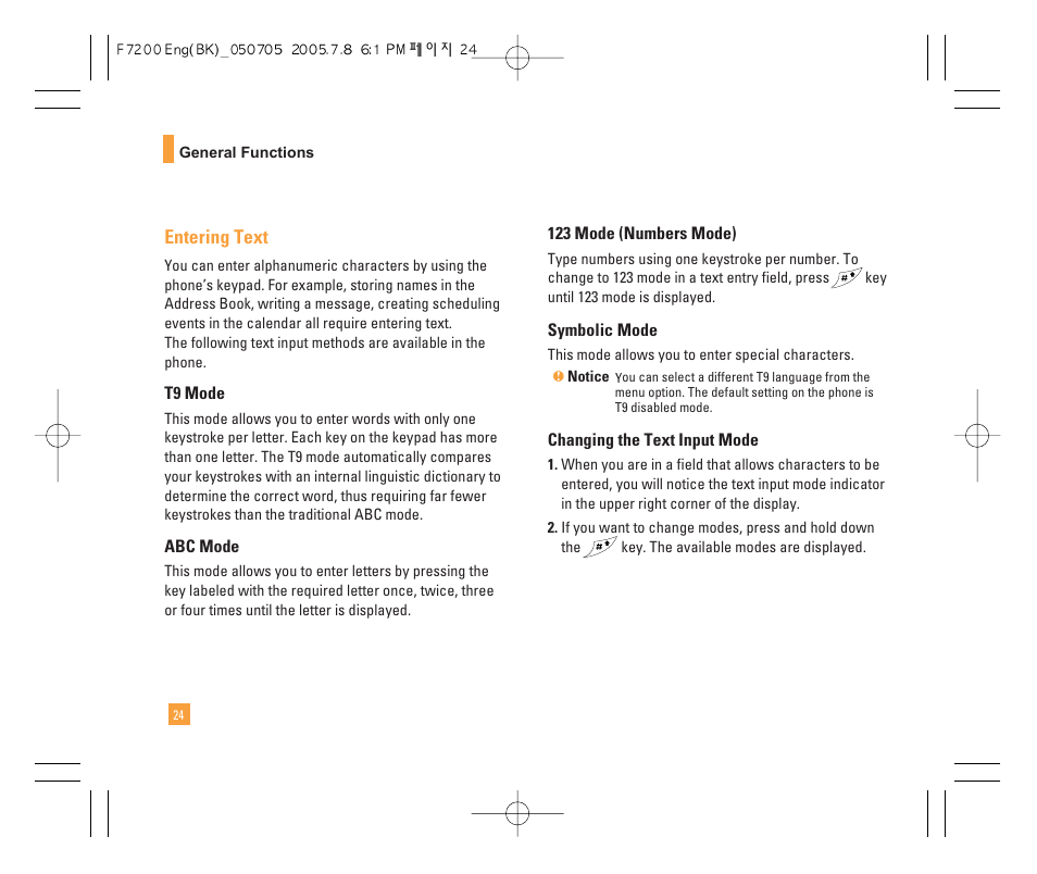 LG F7200 User Manual | Page 26 / 218