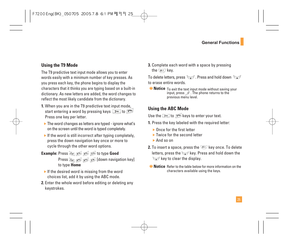 LG F7200 User Manual | Page 27 / 218
