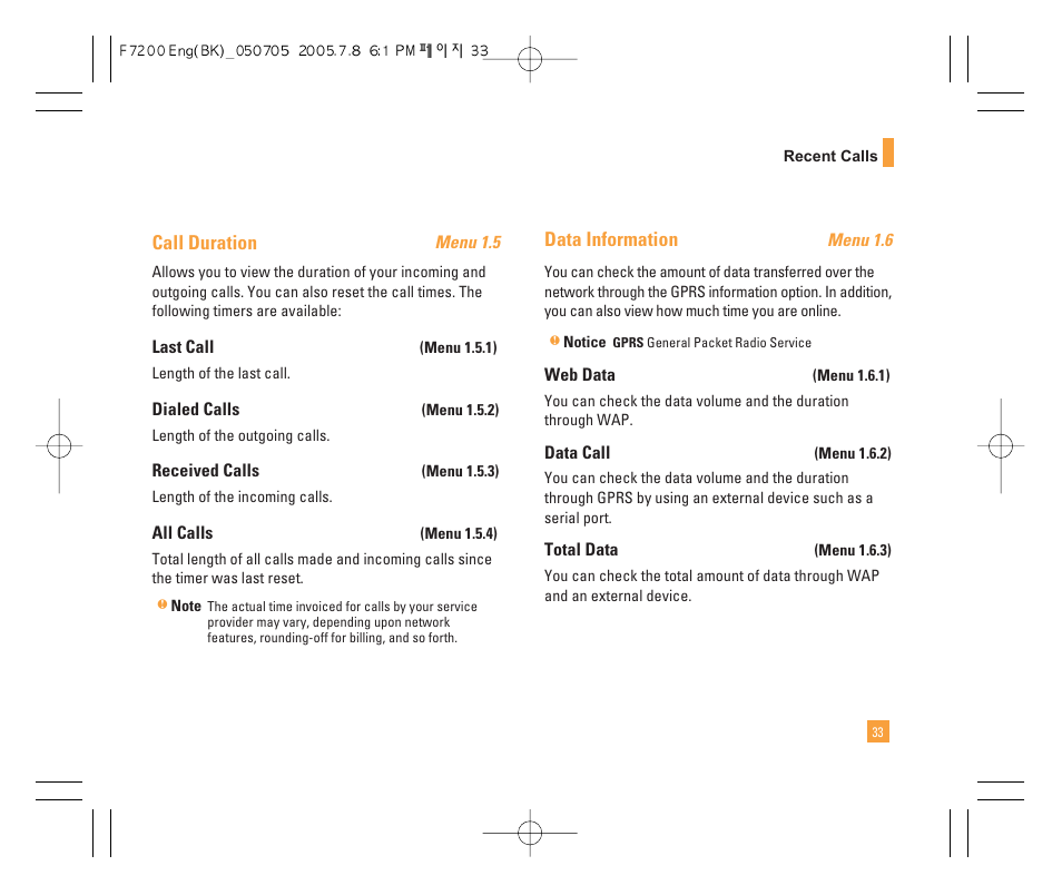 LG F7200 User Manual | Page 35 / 218