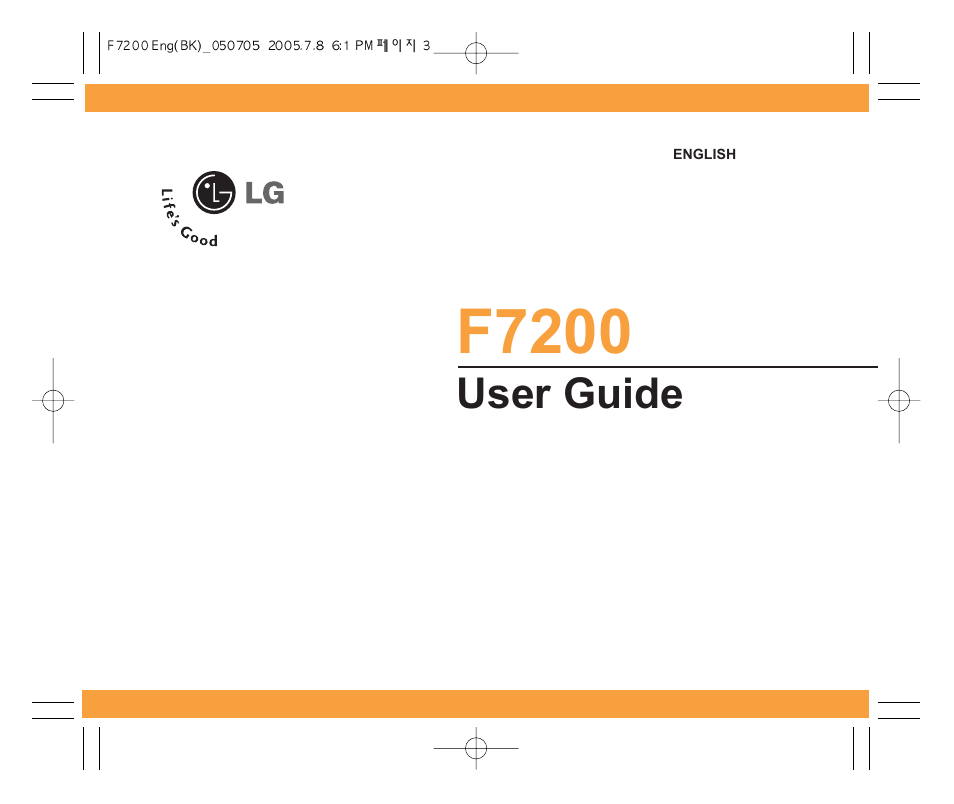 F7200 | LG F7200 User Manual | Page 5 / 218