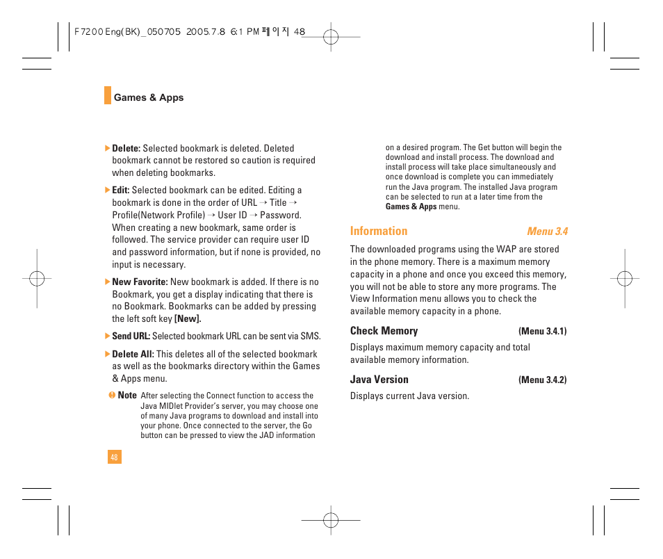 LG F7200 User Manual | Page 50 / 218